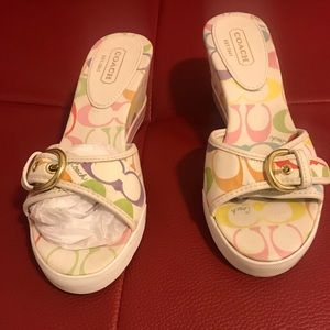 Coach wedge sandals